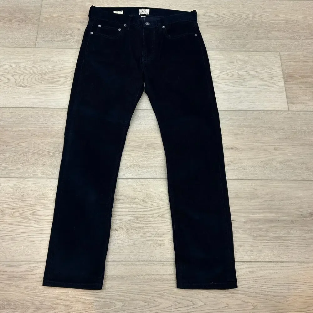 J.Crew 484 Slim-fit corduroy pants Dark blue Size men’s 30 x 30 NWT